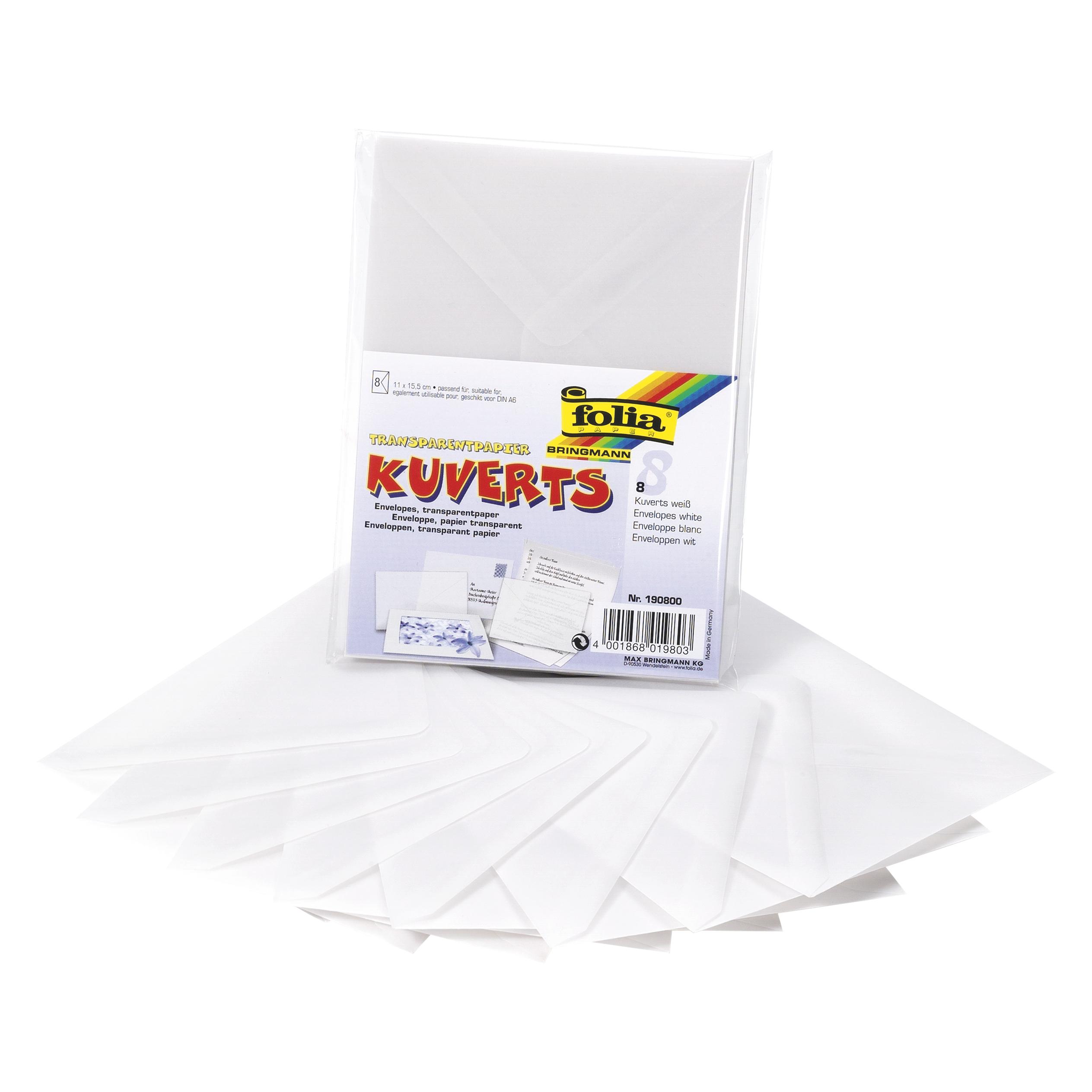 Folia Kuverts aus Transparentpapier 115g/m² (8x) (38651560)