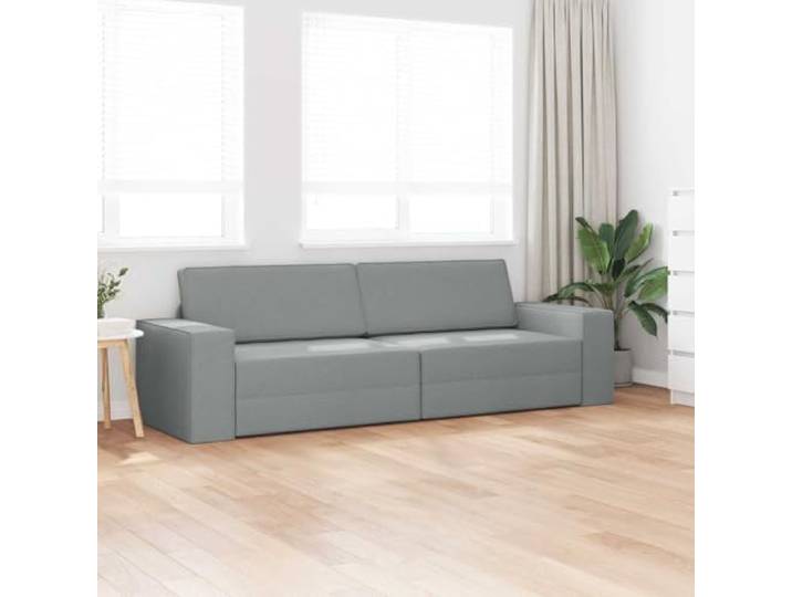 KTHLBRH Schlafsofa hellgrau 245 x 78 x 77 cm Stoff Faltbar für Gäste, tägliche Entspannung, modernes Design, weich