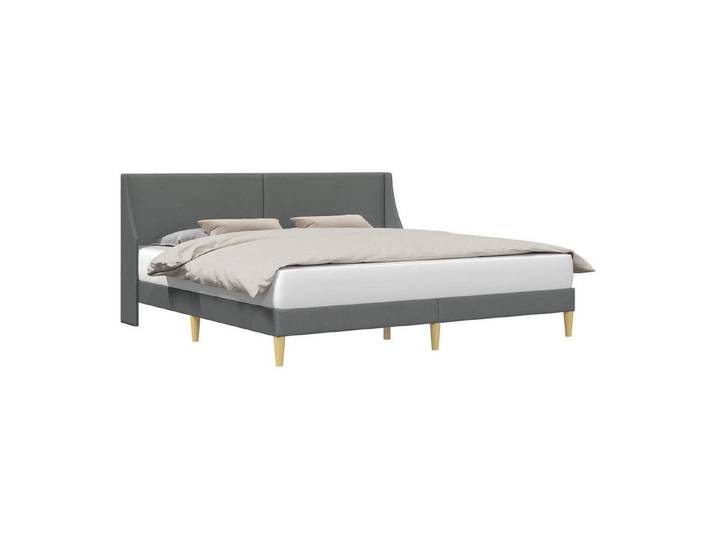 vidaXL Bett Bettrahmen Uni mit Kopfteil Verbindungsplatte (1-tlg)