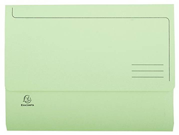 Exacompta 50 Chemises Poche à soufflet Super Vert clair