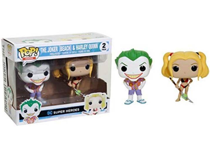 Funko Pop! FK14238 Heroes De Joker [Strand] & Harley Quinn 2 Pack