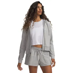 UNDER ARMOUR Sport Terry Kapuzenjacke Damen 011 - mod gray light heather/white L