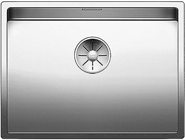 BLANCO CLARON 550-U Edelstahl Spüle Einbauart: Unterbau [59x44x19,9 cm] für 60 cm breite Unterschränke Großes Beckenvolumen für optimale Nutzung