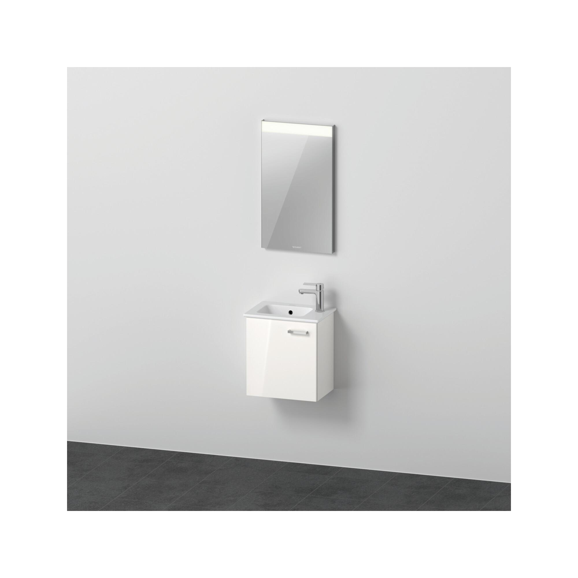 Duravit Möbel-Set XBase 43cm, 1 Tür, Anschl links, weiß glänzend (XB0065L4545)