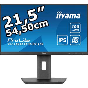 Iiyama Monitor ProLite XUB2293HS-B6, 21,5 Zoll, Full HD 1920 x 1080 Pixel, 1 ms, 100 Hz