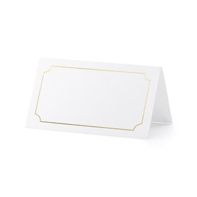 500x Tischkarten - Rahmen, gold, 9,5x5,5cm