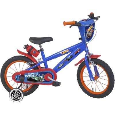 Kinderfahrrad DISNEY "Hot Wheels 14", blau, Fahrräder, Kinder, 23cm, 14 Zoll (35,56cm) hinten: 14 Zoll (35,56cm)