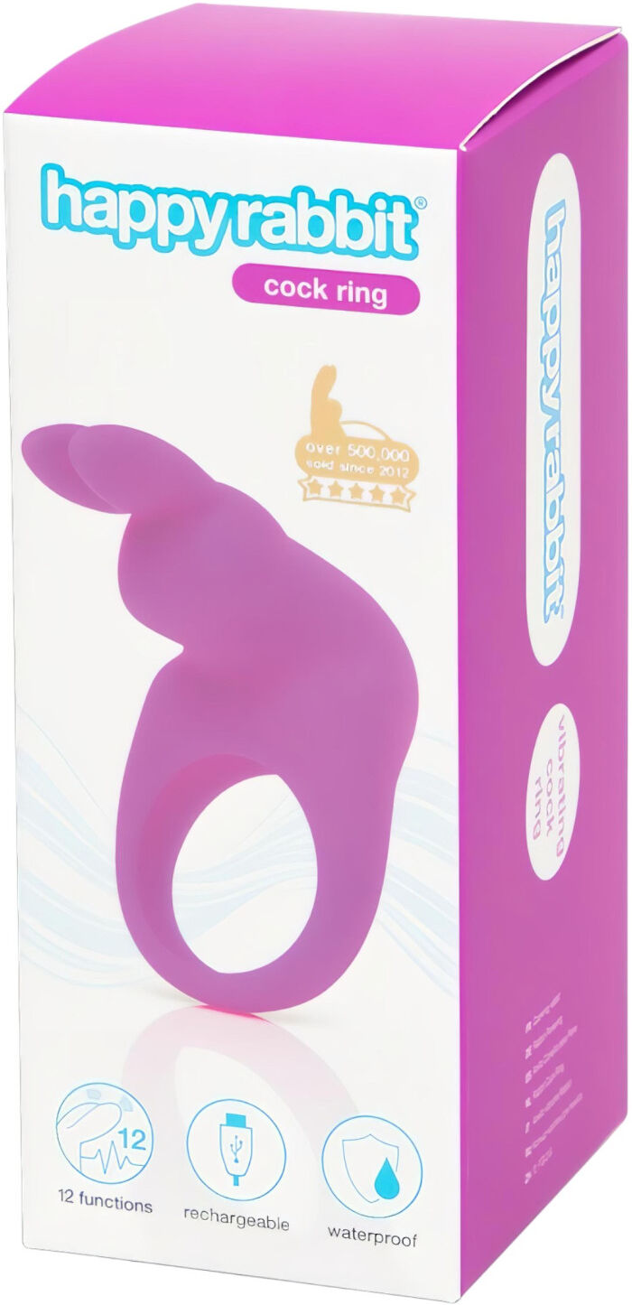 Happyrabbit - Vibrerende Penisring - Genopladelig - Lilla
