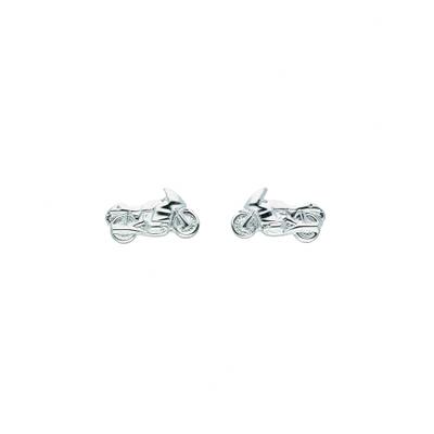 Paar Ohrhänger ADELIA´S "Motorrad Ohrstecker Ohrringe 925 Silber", silber, Ohrringe, Damen, Damen, Silber 925 (Sterlingsilber), Silberohrringe Motorrad