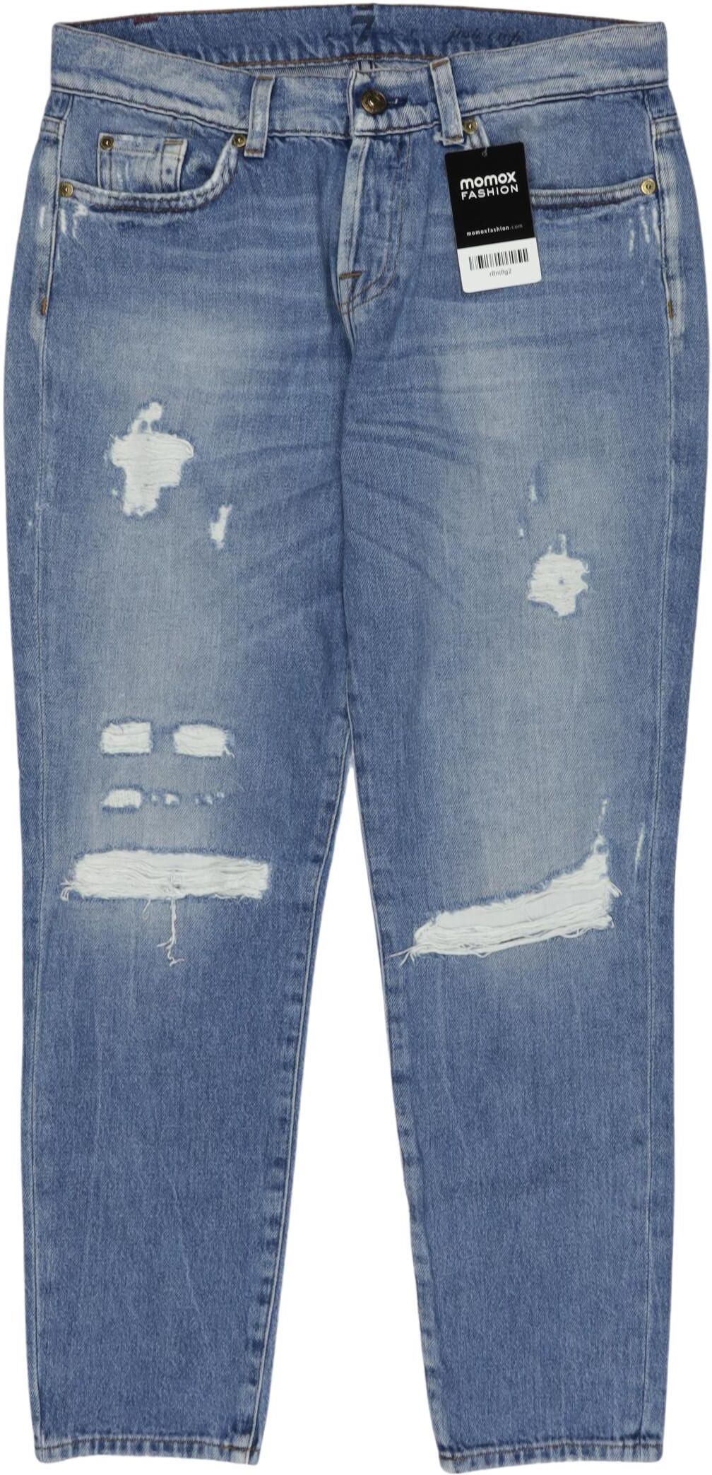 7 for all mankind Damen Jeans, Hellblau, Gr. W26, Baumwolle - Second Hand