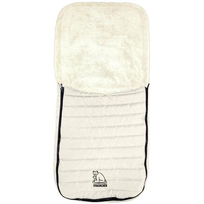 Fußsack HEITMANN FELLE "Eisbärchen - Steppfußsack", Kinder, weiß, Polyester, Fußsäcke Fußsack, für die Übergangszeit, ideal für Kinderwagen & Buggy, waschbar