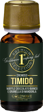 Goldwave Timido Premium Selection Aroma Concentrato 10ml Waffle Cioccolato Bianco Mandorle