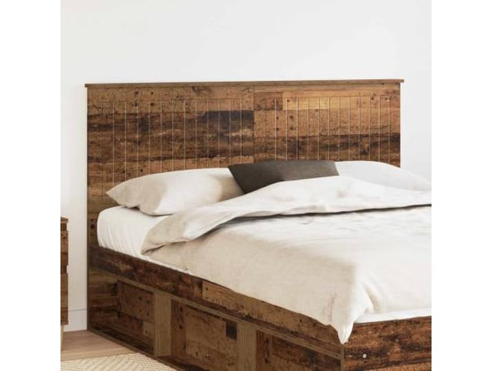 RJPLMFV Kopfteil aus Holz, Antik-Optik, 150 cm, Holz Minimalistisches Design, bequeme Rückenstütze, einfache Pflege, einfache Montage
