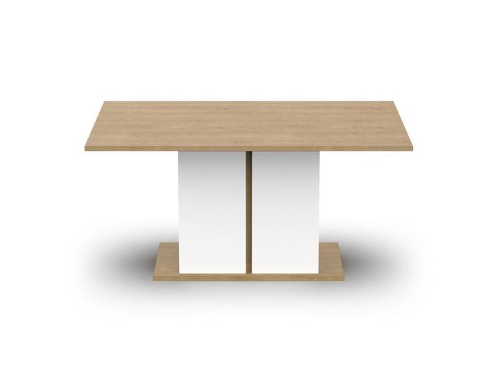 Table de séjour 160cm AXELLE imitation chêne/ blanc