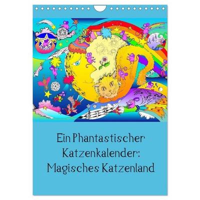 Ein phantastischer Katzenkalender: Magisches Katzenland (Wandkalender 2027 DIN A4 hoch), CALVENDO Monatskalender