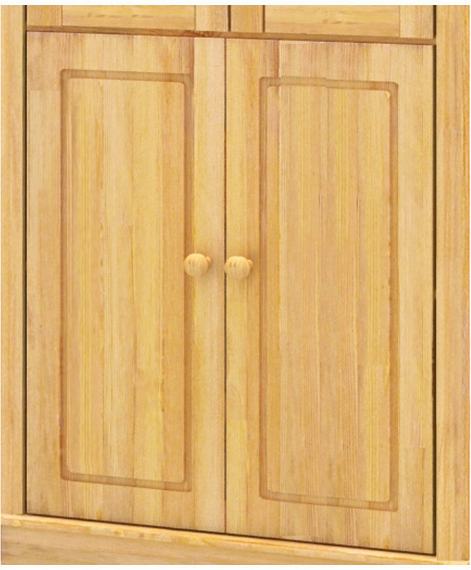 Notio Living Anita Solid Wooden doors (Set of 2 doors) Brown