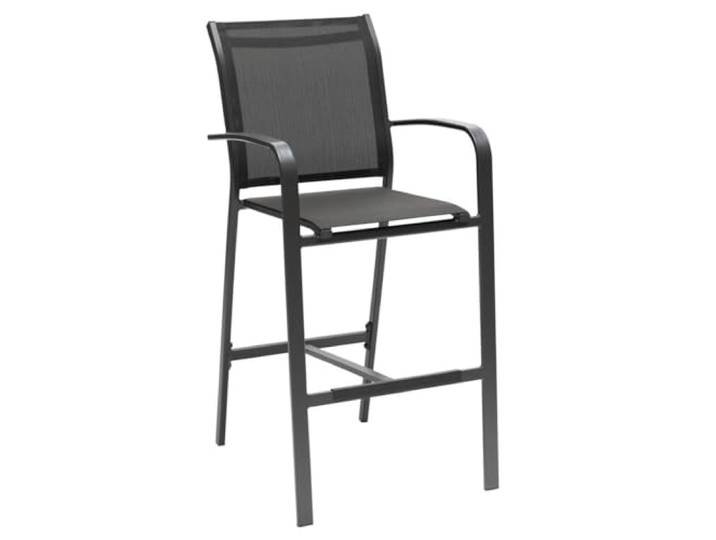 Hespéride HES-171103 Sessel Essentia, Graphit, Anthrazit, Aluminium, Einheitsgröße