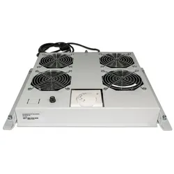 Intellinet Kühleinheit mit 4 Lüftern für 19" Schränke, Zur Deckenmontage, mit Thermostat, grau