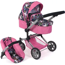 Bayer Chic 2000 Kombi-Puppenwagen LINUS 3in1 Einhorn