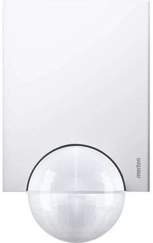 Merten 565619 Wand, Decke, Aufputz PIR-Bewegungsmelder 220° Relais Polarweiß IP55