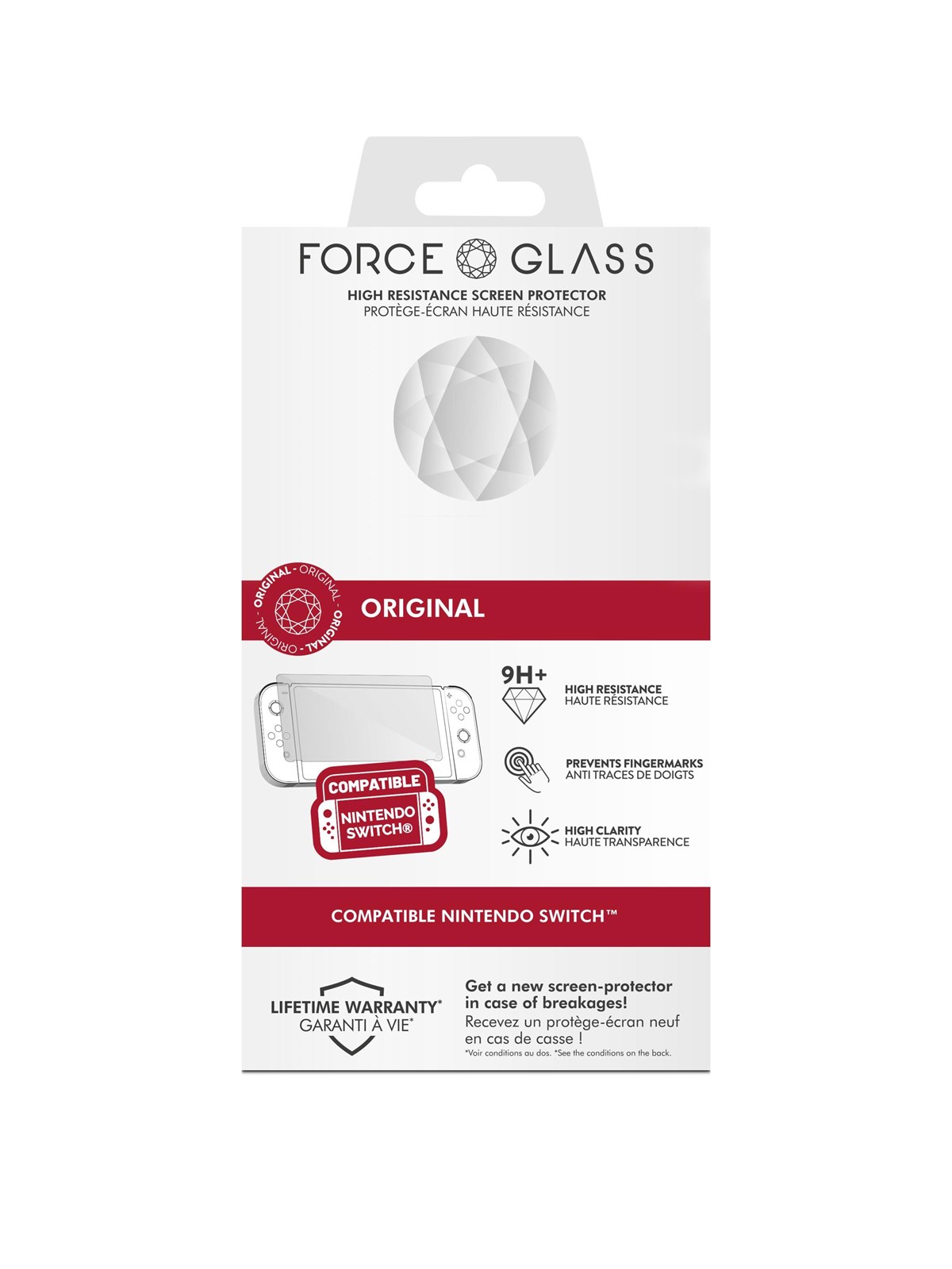 NACON Force Glass Kit - Displayschutzfolie - Nintendo Switch