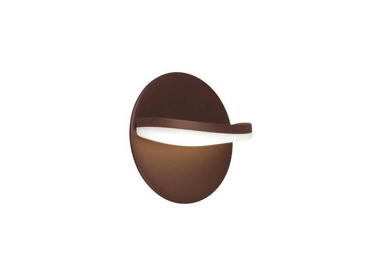 Viokef LED Aussenwandleuchte Letty, braun / rost, Aluminium, Modern, LED Wandleuchte außen