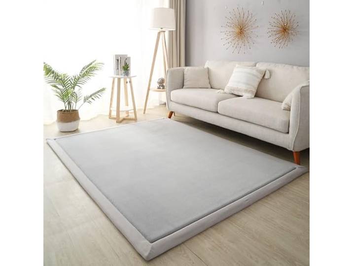 DSSHENGDS Küche Schlafzimmern Schlafsaal, Kinderteppich, Extra Weich Dick Korallensamt-Teppich Groß Kind Krabbelmatte mit Rutschfester Unterseite einfarbige2cm-C- 180 * 280cm