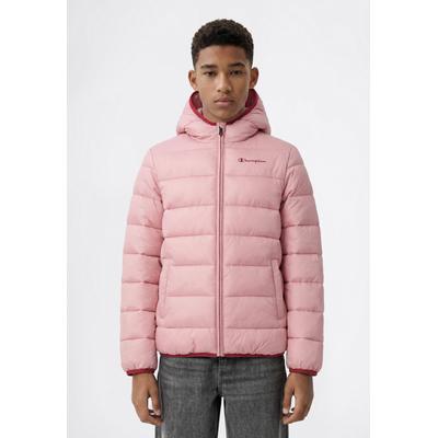 Steppjacke CHAMPION "SPORTWEAR JACKET Standard Fit", Jungen, Gr. L, dpu, Jacken Steppjacke, mit verstellbarer Kapuze, Standard Fit