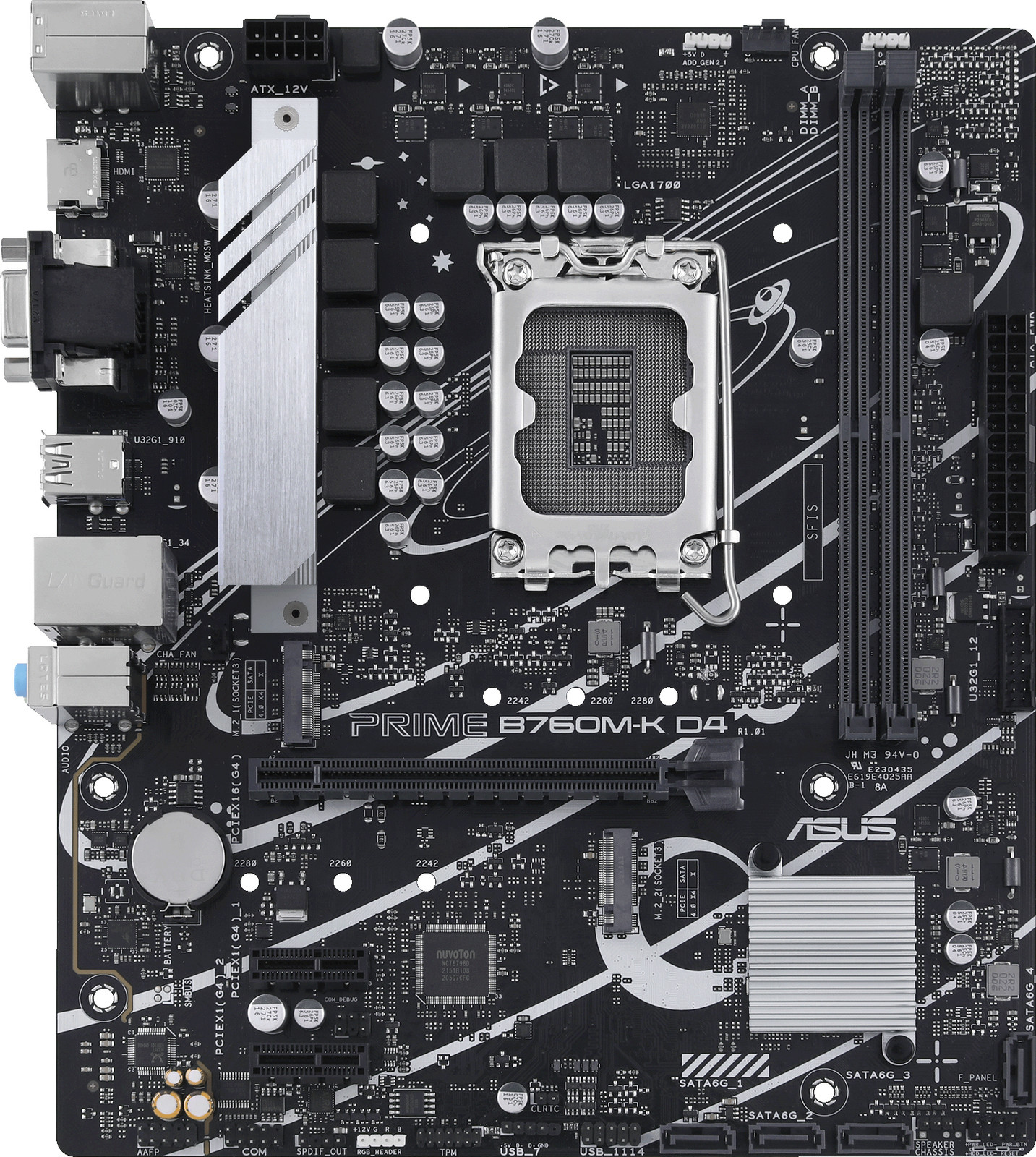 Asus PRIME B760M-K D4 Intel B760 LGA 1700 micro ATX moederbord