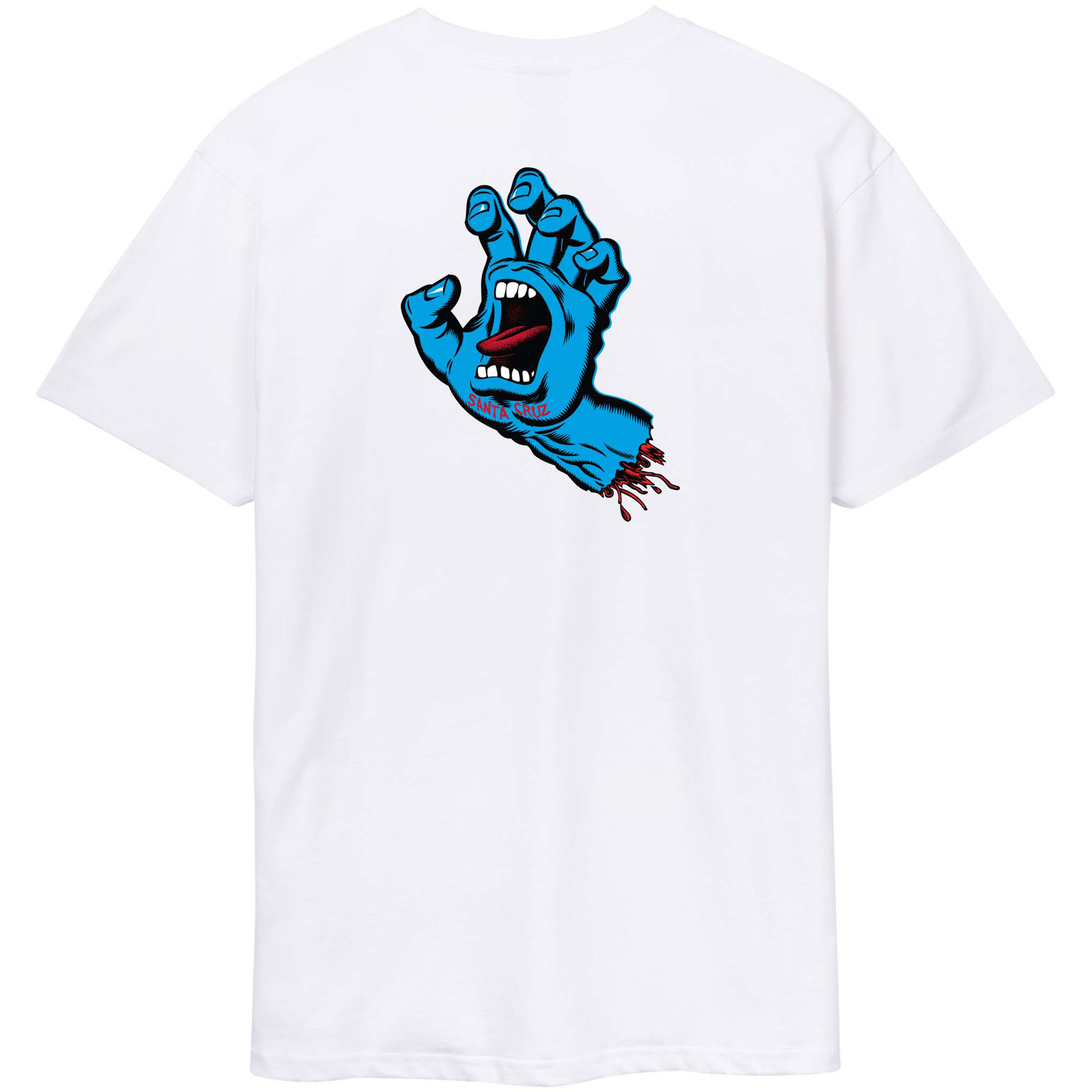 Santa Cruz Screaming Hand Chest Herren T-Shirts weiss Größe S Hautfreundlich