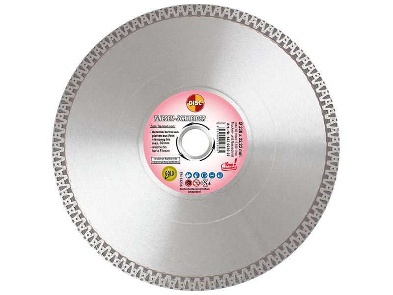DISCDIAMANT Fliesen-Schneider 230x10x22,2 dünne Präzisionsfliesenscheibe 16904477