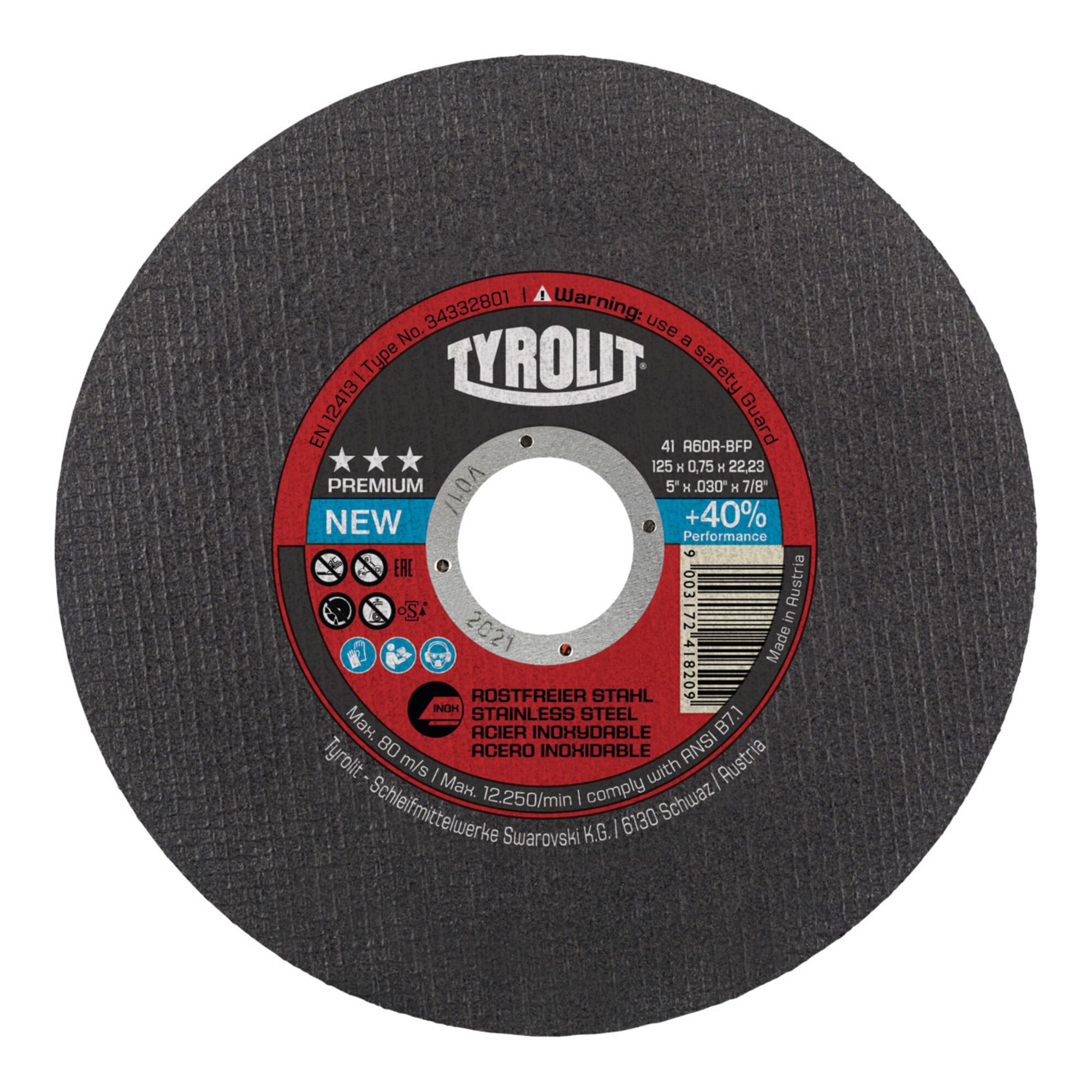 TYROLIT Trennscheibe PREMIUM*** SUPER SCHMAL, Scheiben-Ø: 125 mm, 563111 125 (282150)