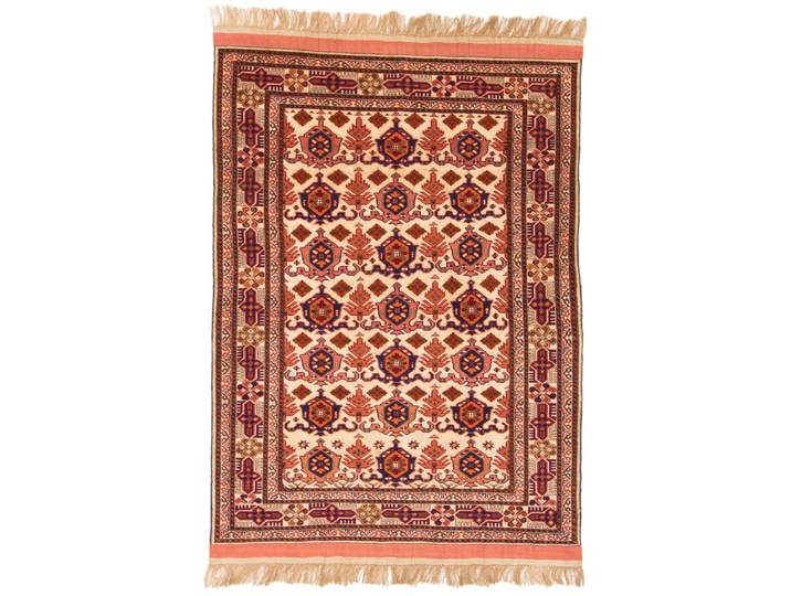 Afghan Mauri Kabul Teppich 114x152 Handgeknüpft Orientteppich Wolle mit Seide