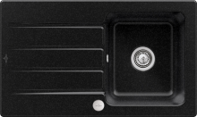 Villeroy & Boch 335002J0 Architectura 50 Chromite Keramikspüle Excenterbetätigung Einbauspüle 50 cm Unterschrank