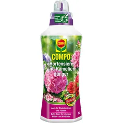 COMPO Hortensien-, Azaleen-, Kamelien-, Rhododendrondünger 1 L