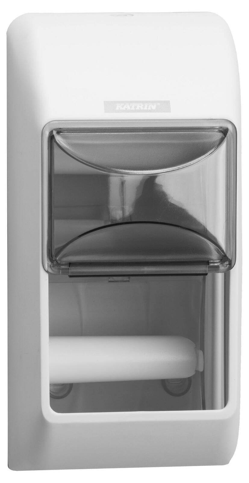 KATRIN Toilettenpapierspender 2 Rollen weiß 92384