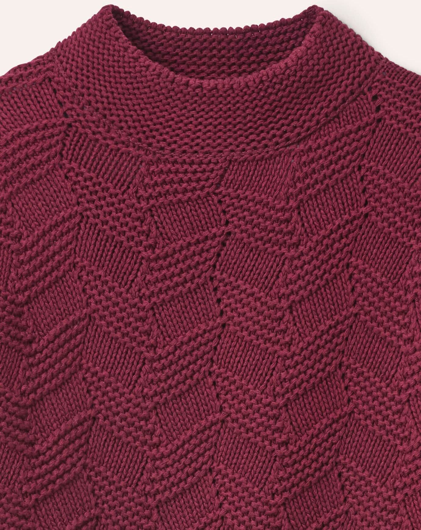 Walbusch Weicher Strukturpullover, normale Größen, Farbe Rot, 46, zeitloser & moderner Look aufwendiges Schachbrett-Muster Damen