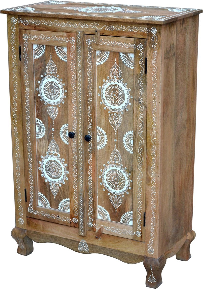 Sharma Highboard 2-deurs van mangohout