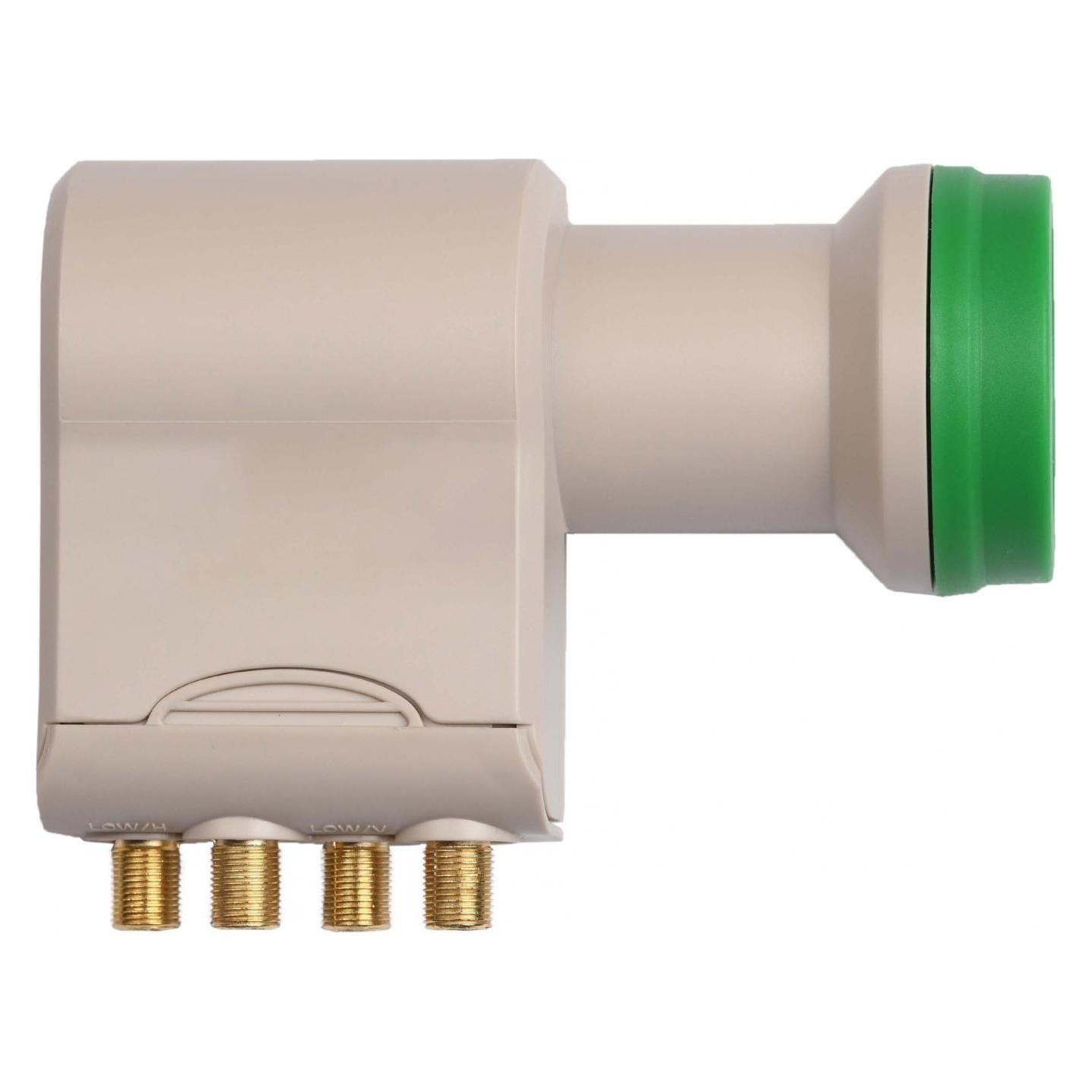 Humax Green Power LNB für Multischalter, Wetterschutz, LTE Filter (Quattro LNB, 40mm) (LNB 306)