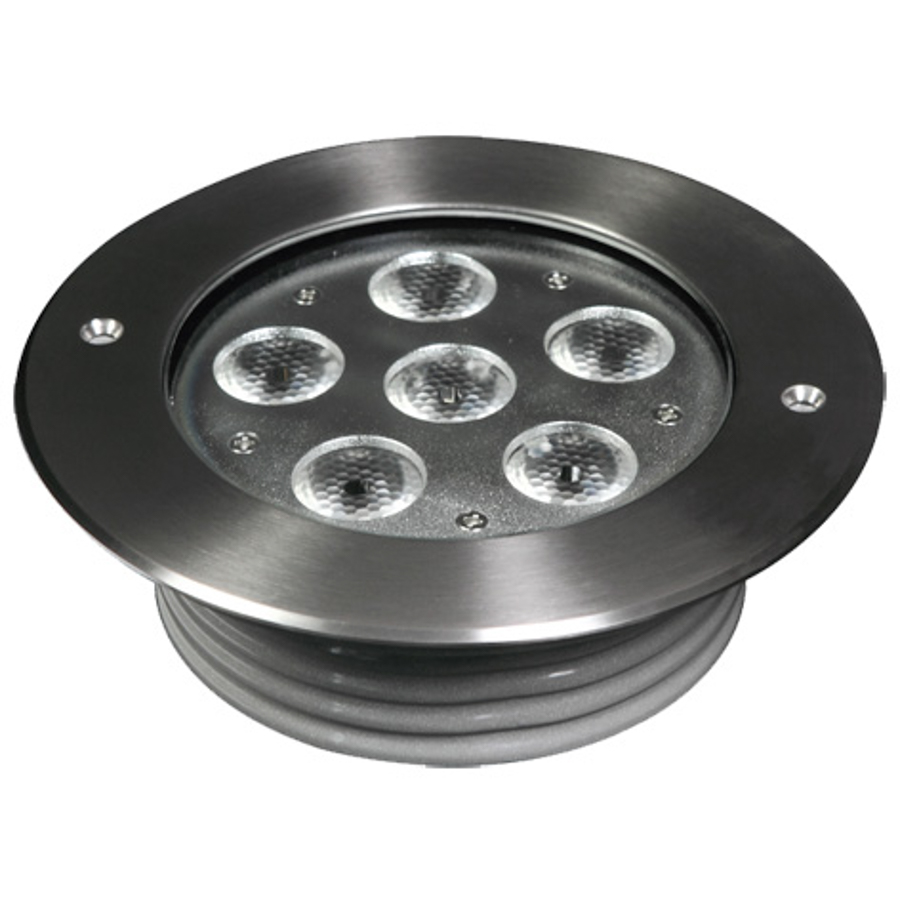 Mobilux LED-Bodeneinbaustrahler IP67 R240V 2x6W 30° 3000K silber 02000206 4251399704758