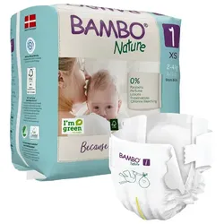 Babywindeln Abena Bambo Nature Windeln 2-4 kg Größe 1 22 Stück, die neue Windelgeneration