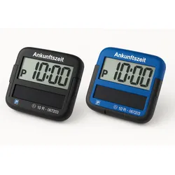 Needit Park Micro Solar solarbetriebene Parkscheibe Schwarz & Blau Set