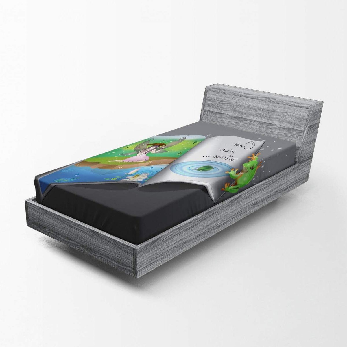 Veelkleurig Hoeslaken Sprookje - Bedhoes met Elastische Band - 90x190 cm