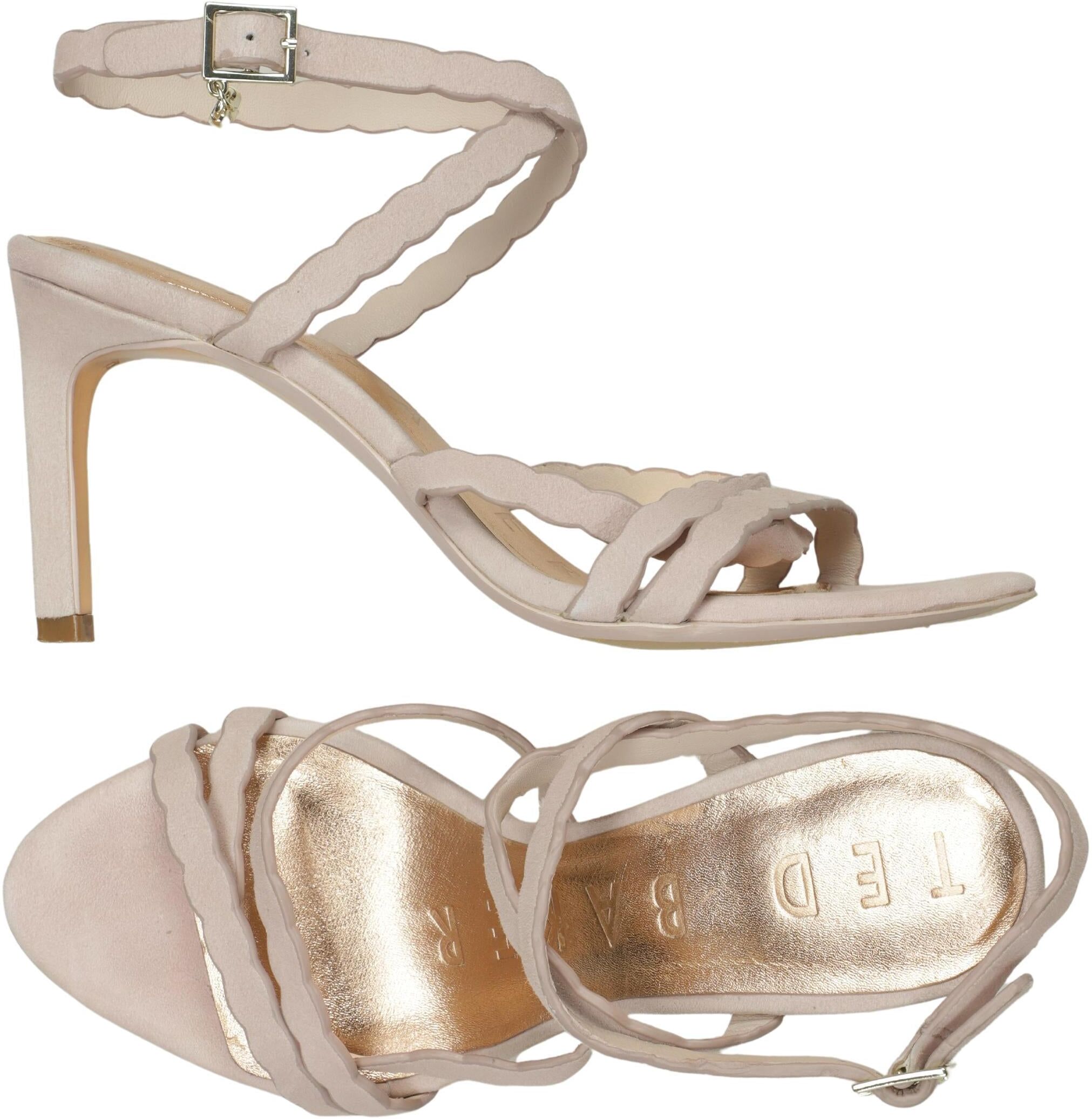 TED Baker Damen Sandalen, Beige, Gr. EU 37, kein / Etikett - Second Hand