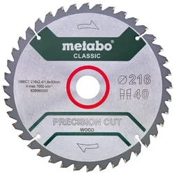 Metabo Sägeblatt precision cut wood - classic WZ 5°neg / - Karton - 628060000