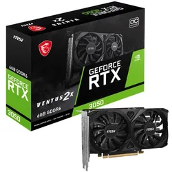 MSI VENTUS GeForce RTX 3050 2X E 6G OC NVIDIA 6 GB GDDR6