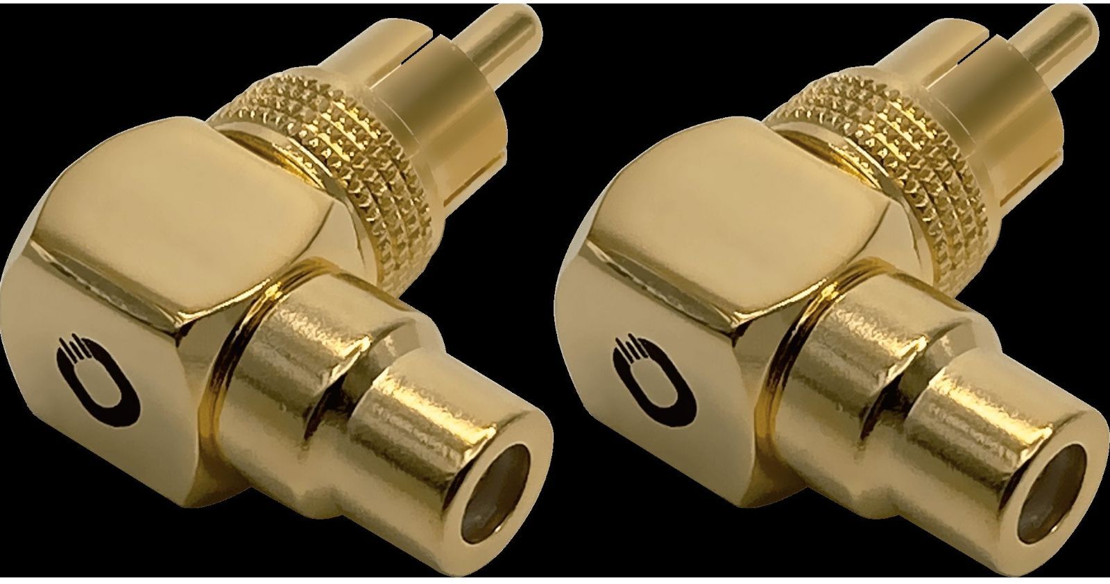 Oehlbach Sound-AD 90 Vinkeladapter 2-pack Guld