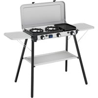 Camping Kitchen 2 Multi Cook Plus, Gaskocher grau, 2 Kochfelder 2x 1,8 kW + Grillplatte 0,9 kW, Modell 2025