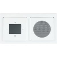 DAB Plus Radiowecker Komplettset Typ 8220 UJ-84-101 Unterputz Montage weiß (glänzend), Retail