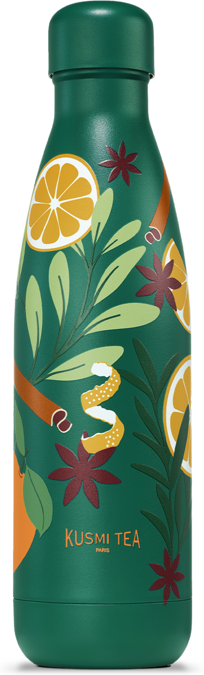 Isolierflasche 50Cl - KUSMI x QWETCH, recycelter Edelstahl, doppelwandig - Kusmi Tea
